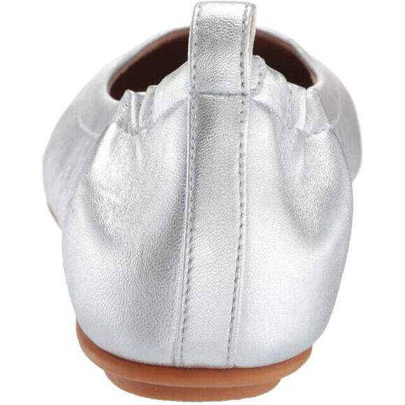 FitFlop Women's Allegro Ballerinas Ballet Flats, Silver Size 8.5M - Picture 3 of 8